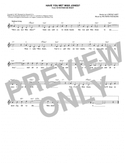 page one of Have You Met Miss Jones? (Lead Sheet / Fake Book)