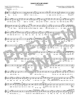 page one of Dance With Me Henry (The Wallflower) (Lead Sheet / Fake Book)
