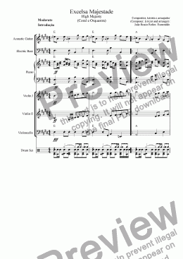 page one of 13- Excelsa Majestade (Almighty Majesty) - Choir and Orchestra