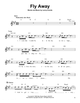 page one of Fly Away (Pro Vocal)