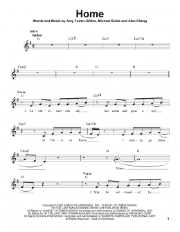 page one of Home (Pro Vocal)