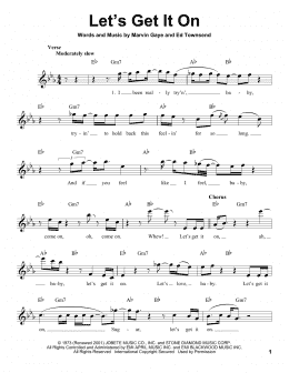 page one of Let's Get It On (Pro Vocal)