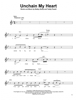 page one of Unchain My Heart (Pro Vocal)