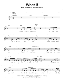 page one of What If (Pro Vocal)