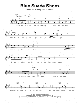 page one of Blue Suede Shoes (Pro Vocal)