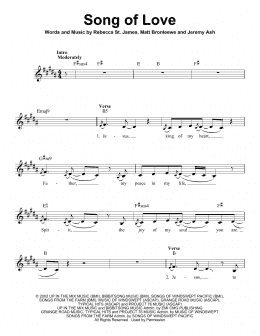 page one of Song Of Love (Pro Vocal)