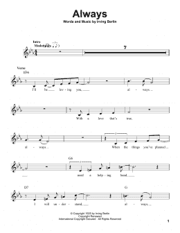 page one of Always (Pro Vocal)