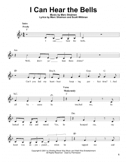 page one of I Can Hear The Bells (Pro Vocal)