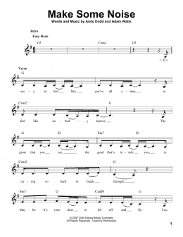 page one of Make Some Noise (Pro Vocal)