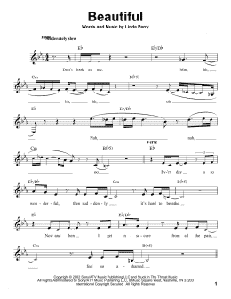 page one of Beautiful (Pro Vocal)