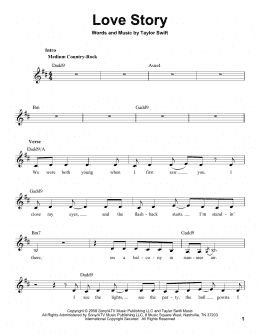 page one of Love Story (Pro Vocal)
