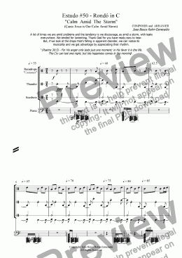 page one of Calm Amid Storm (Ragtime)