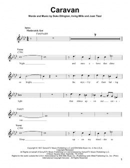 page one of Caravan (Pro Vocal)