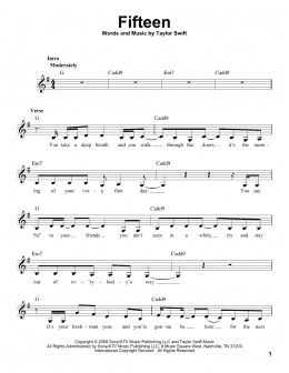 page one of Fifteen (Pro Vocal)