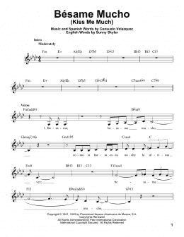 page one of Bésame Mucho (Kiss Me Much) (Pro Vocal)