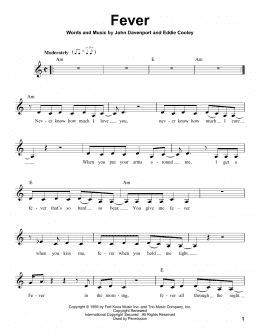 page one of Fever (Pro Vocal)