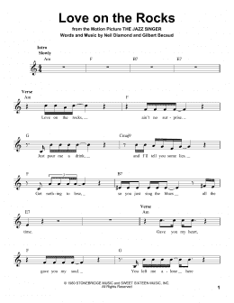 page one of Love On The Rocks (Pro Vocal)