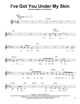 page one of I've Got You Under My Skin (Pro Vocal)