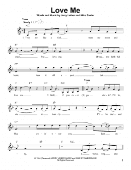 page one of Love Me (Pro Vocal)