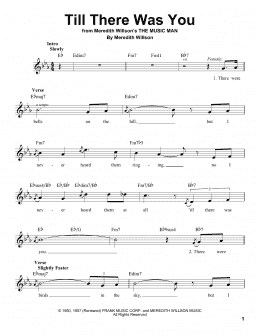 page one of Till There Was You (Pro Vocal)