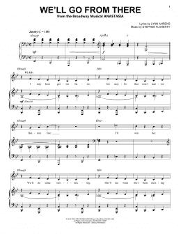 page one of We'll Go From There (Piano & Vocal)