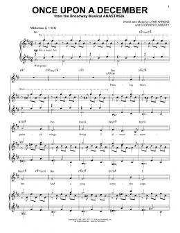 page one of Once Upon A December (Piano & Vocal)