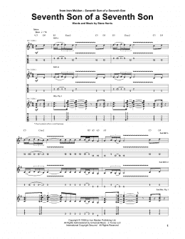 page one of Seventh Son Of A Seventh Son (Guitar Tab)