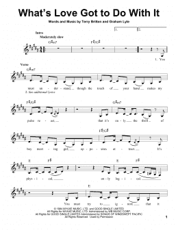 page one of What's Love Got To Do With It (Pro Vocal)