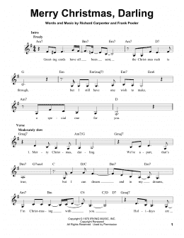 page one of Merry Christmas, Darling (Pro Vocal)