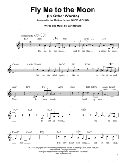 page one of Fly Me To The Moon (In Other Words) (Pro Vocal)