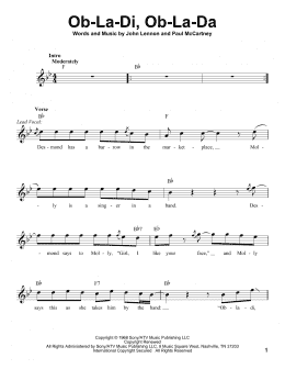 page one of Ob-La-Di, Ob-La-Da (Pro Vocal)