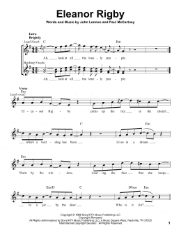 page one of Eleanor Rigby (Pro Vocal)