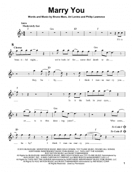 page one of Marry You (Pro Vocal)