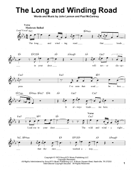 page one of The Long And Winding Road (Pro Vocal)