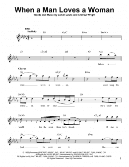 page one of When A Man Loves A Woman (Pro Vocal)