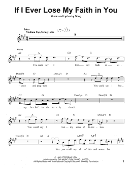 page one of If I Ever Lose My Faith In You (Pro Vocal)