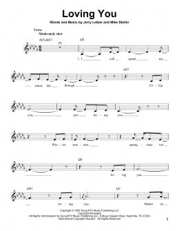page one of Loving You (Pro Vocal)