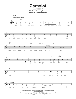 page one of Camelot (Pro Vocal)