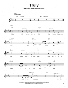 page one of Truly (Pro Vocal)