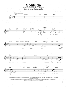 page one of Solitude (Pro Vocal)