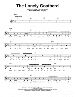 page one of The Lonely Goatherd (Pro Vocal)
