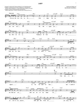 page one of Lady (Lead Sheet / Fake Book)