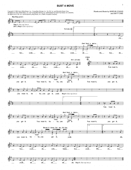 page one of Bust A Move (Lead Sheet / Fake Book)