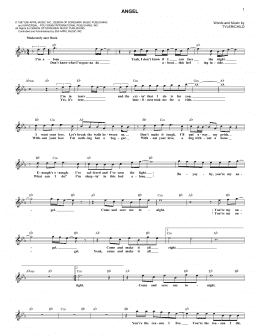 page one of Angel (Lead Sheet / Fake Book)