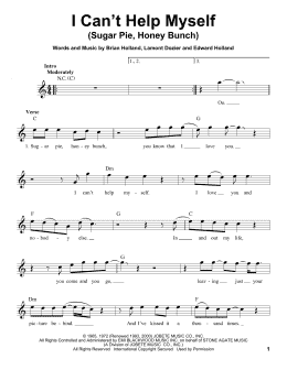 page one of I Can't Help Myself (Sugar Pie, Honey Bunch) (Pro Vocal)
