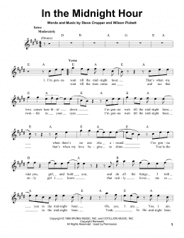 page one of In The Midnight Hour (Pro Vocal)