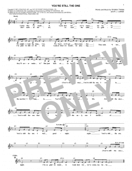 page one of You're Still The One (Lead Sheet / Fake Book)