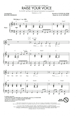 page one of Raise Your Voice (SATB Choir)