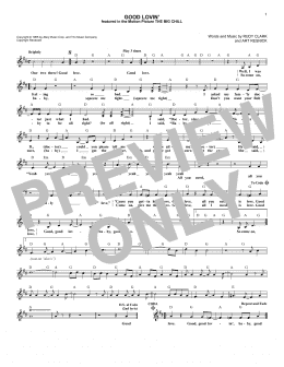 page one of Good Lovin' (Lead Sheet / Fake Book)