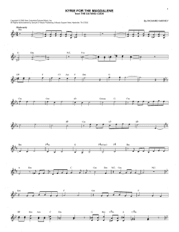 page one of Kyrie For The Magdalene (Lead Sheet / Fake Book)